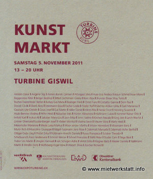 Kunstmarkt TURBINE Giswil 2011